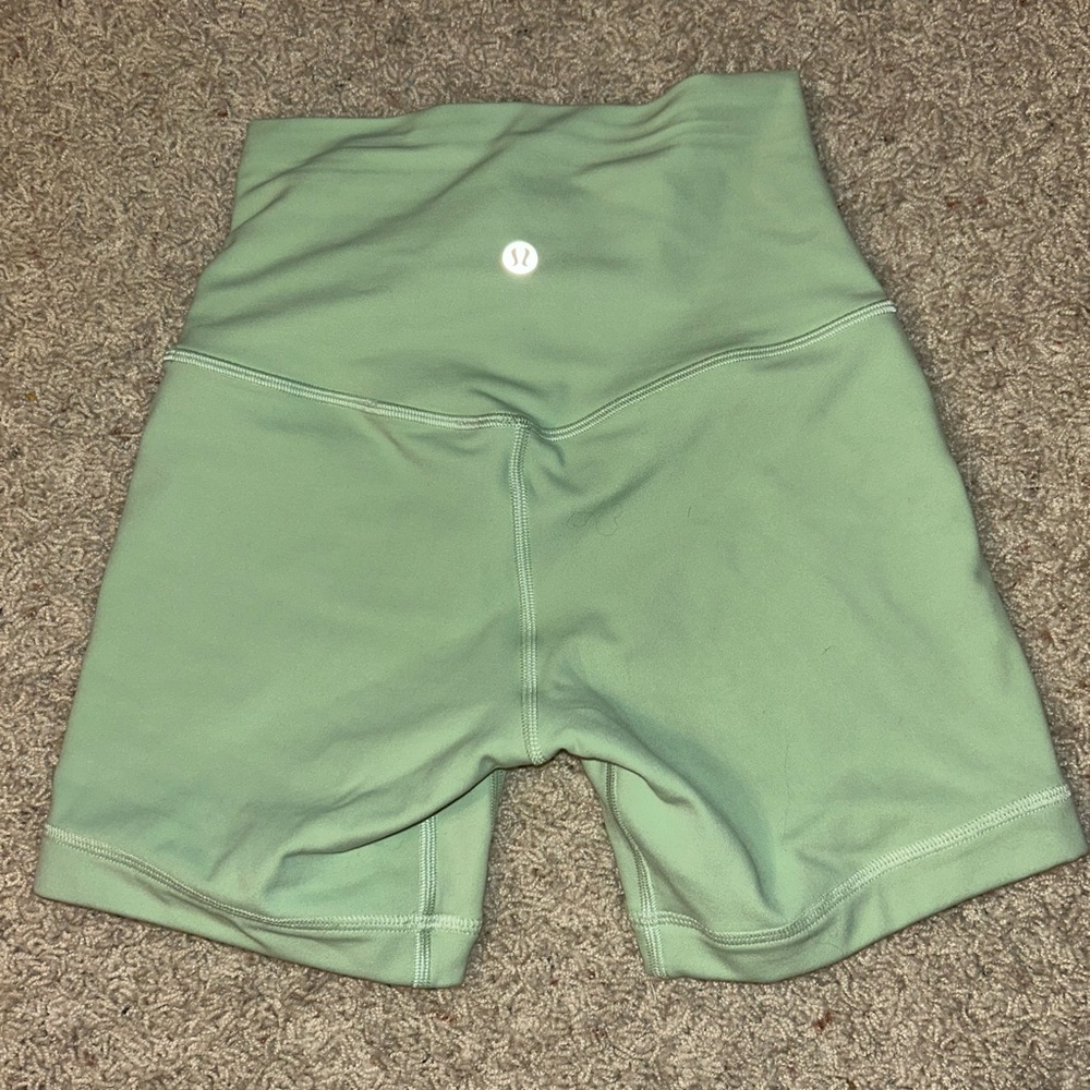 lululemon athletica Green Bike Shorts